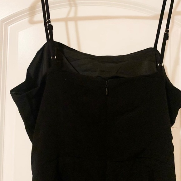NEW CAMI SELF TIE OVERLAY WRAP LBD MINI DRESS - Picture 3 of 4